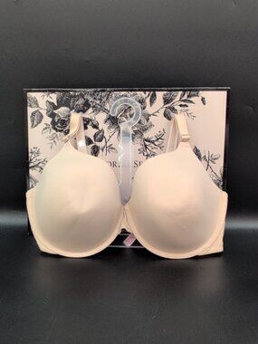 Victoria Secret Pink Wear Everywhere Underwired Push Up Bra 40DD Beige